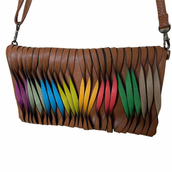 mellow world Bags Mellow World Vegan Leather Rainbow Twist Bag